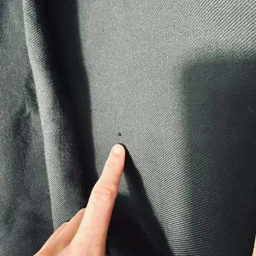 Zara 100% Wool Tailored Jacket Knee Length Navy Medium Designer Made Spain - Picture 9 of 9